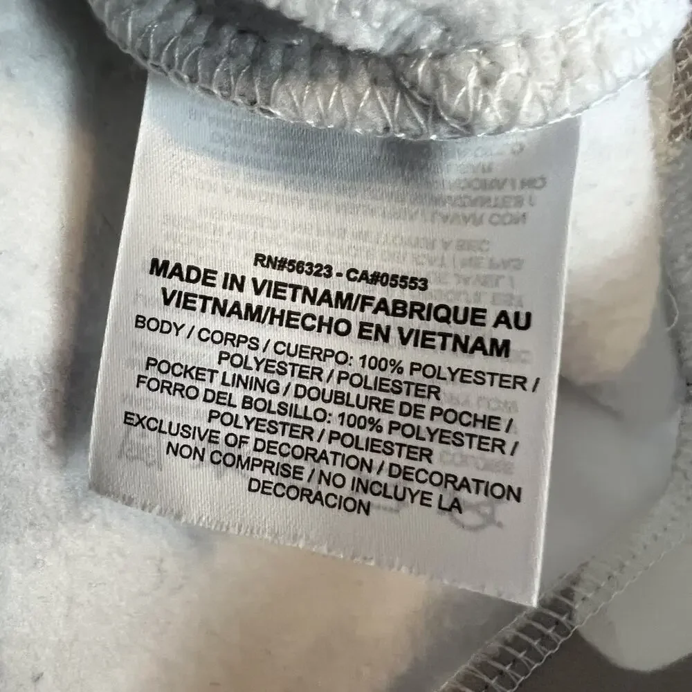 Nike Sweater Mens Medium Gray Camo Full‎ Zip Hoodie Dri Fit Fleece Lined Casual